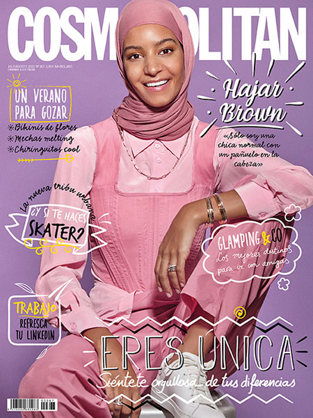 Portada Cosmopolitan Hajar Brown